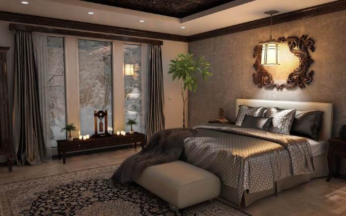 Romantic couple bedroom design